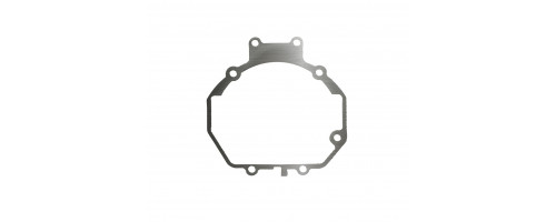 Переходные рамки Mitsubishi Pajero IV для установки модулей Optima Bi-LED с креплением Hella 3R/5R вместо штатных модулей
