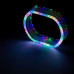 Ангельские глазки 3D на линзу 3,0", форма овал, диаметр 80/121мм, цвет RGB, комплект 2 шт.