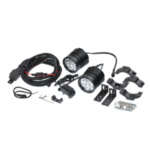 Фары светодиодные NANOLED STREET&FOREST SF330-SET, 30W*2, 6 LED, 2 фары, корпус черный, с проводкой