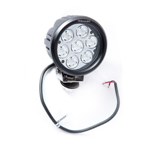 Фара светодиодная NANOLED 70W, SLIM круглая, 7 LED CREE X-ML, узкий луч, D150*85 мм