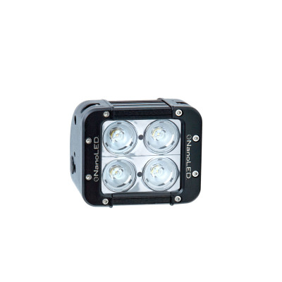 Фара светодиодная NANOLED 40W, 4 LED CREE X-ML, в два ряда, узкий луч, 116*100*93 мм