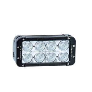 Фара светодиодная NANOLED 80W, 8 LED CREE X-ML, в два ряда, широкий луч, 198*100*93 мм