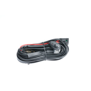 Проводка для Двух фар мощностью до 120W, 12V, Накладной выключатель, с реле и предохранителем, без разъемов