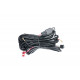 Проводка для Двух фар мощностью до 120W, 12V, Врезная кнопка круглая с реле и предохранителем.