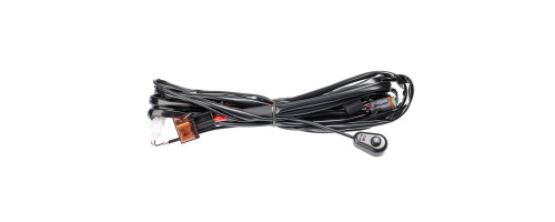 Проводка для Одной фары мощностью до 120W, 12V, Накладной выключаетль с реле и предохранителем. Сечение проводов 2мм