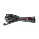 Проводка для Двух фар мощностью до 120W, 12V, Врезная кнопка круглая с реле и предохранителем.