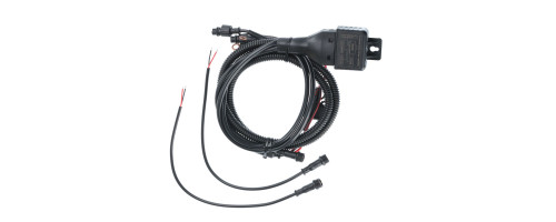 Проводка для Двух фар СТРОБОСКОП попеременно, провод 1,25м, 12V, нагрузка MAX 18А, с предохранителем