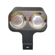 Выключатель влагозащищенный 2260, двукнопочный, не фиксируемый, черный, под трубу D22мм