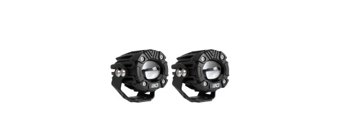 Фара светодиодная Optima Premium МОТО FLASH 20W, 12-36V, ближнего и дальнего света с режимом стробоскопа, комплект 2 шт.
