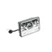 Светодиодная фара 7" квадратная, 45W, CREE, 9-36V, Ближний/дальний/ габарит 1 шт.