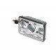 Светодиодная фара 7" квадратная, 45W, CREE, 9-36V, Ближний/дальний/ габарит 1 шт.