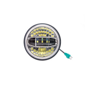 Светодиодная фара 7", 6500Lm дальний/ 3000Lm ближний, 12V, H4 1шт.