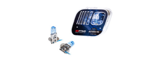 Галогенные лампы Optima Astero H3 +80% White 5000K, 12V, 55W БЕЗ ГАРАНТИИ