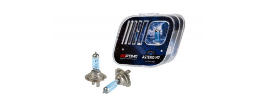 Галогенные лампы Optima Astero H7 +80% White 5000K, 12V, 55W БЕЗ ГАРАНТИИ
