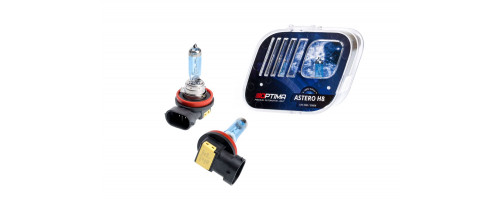 Галогенные лампы Optima Astero H8 +80% White 5000K, 12V, 35W БЕЗ ГАРАНТИИ