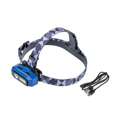 Фонарь налобный Светодиодный NanoLed NLHL6569, 800 lm, SMD+COB, включение 