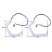 ДХО Angeley Eye B1 RUNNING G-STYLE White + Yellow, 12V, комплект 4 полукольца.