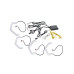 ДХО Angeley Eye B1 RUNNING G-STYLE White + Yellow, 12V, комплект 4 полукольца.