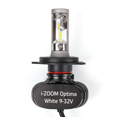 Светодиодные лампы H4 Optima LED i-ZOOM, Seoul-CSP, Warm White, 9-32V, 2 лампы
