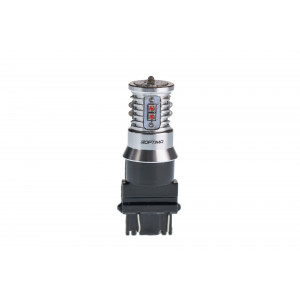 Светодиодная лампа 3157 Optima MINI-CREE, RED, CAN, CREE XB-D*10, 1800K, 12-24V, двухконтактная, 1 лампа