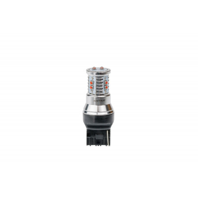 Светодиодная лампа 7440 Optima MINI-CREE, YELLOW, CAN, CREE XB-D*10, 2800K, 12-24V, (W3X16g), 1 лампа