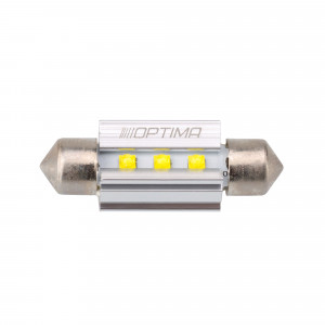 Светодиодная лампа Festoon 36mm Optima MINI-CREE, CAN, white, 2,4W, 12V, T10*36mm (SV 8,5-8), комплект 2 шт.