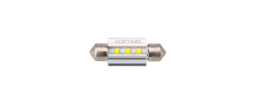 Светодиодная лампа Festoon 36mm Optima MINI-CREE, CAN, white, 2,4W, 12V, T10*36mm (SV 8,5-8), комплект 2 шт.