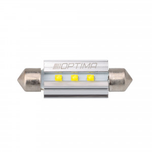 Светодиодная лампа Festoon 39mm Optima MINI-CREE, CAN,  white, 2,54W, 12V, T10*39mm (SV 8,5-8), комплект 2 шт.