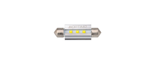Светодиодная лампа Festoon 39mm Optima MINI-CREE, CAN,  white, 2,54W, 12V, T10*39mm (SV 8,5-8), комплект 2 шт.