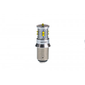 Светодиодная лампа P21/5W Optima MINI-CREE, CAN, CREE XB-D*10, 5500K, 12-24V, (BAY15D), двухконтактная, 1 лампа