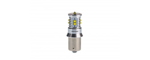 Светодиодная лампа P21W Optima MINI-CREE, CAN, CREE XB-D*10, 5500K, 12-24V, (BA15S), 1 лампа