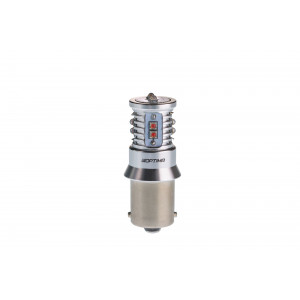 Светодиодная лампа P21W Optima MINI-CREE, RED, CAN, CREE XB-D*10, 1800K, 12-24V, (BA15S), 1 лампа