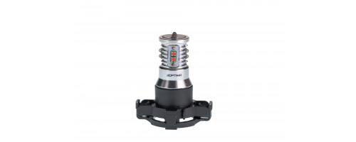 Светодиодная лампа PY24W Optima MINI-CREE, YELLOW, CAN, CREE XB-D*10, 2800K, 12-24V, (PG20/4), 1 лампа