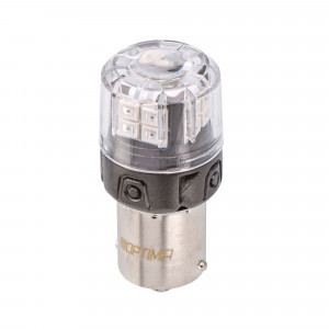 P21W Optima Premium LED ОНИКС, RED, 1800K, 200Lm, 12V, (BA15S), комплект 2 шт.