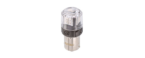 P21W Optima Premium LED ОНИКС, RED, 1800K, 200Lm, 12V, (BA15S), комплект 2 шт.