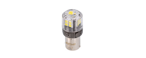 P21W Optima Premium LED ОНИКС, WHITE, 5500K, 650Lm, 12V, (BA15S), комплект 2 шт.