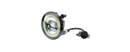 Светодиодная противотуманная фара OPTIMA LED FOG LIGHT 31266 Chevrolet, GM 100мм, 9W, DRL 3W, Повортотник 5500K, 12-24V, компл