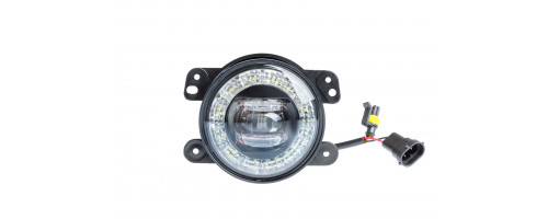 Светодиодная противотуманная фара OPTIMA LED FOG LIGHT №674 Jeep/Dodge , 100мм, 9W, DRL 2W 5500K, 12-18V, комплект 2шт
