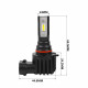 Светодиодные лампы HB3 / HB4 (9005/9006) Optima LED QVANT, 12-24V, 2 лампы