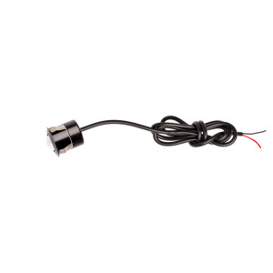 Светодиодный маркер круглый COB 3W, диамтр 21мм, White, 250Lm, 12V, с защелкой, корпус черный, 1 шт