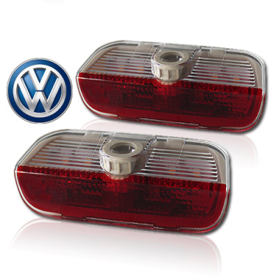 Подсветка двери светодиодная с логотипом VOLKSWAGEN в штатное место Комплект 2 шт.