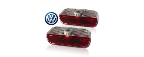 Подсветка двери светодиодная с логотипом VOLKSWAGEN в штатное место Комплект 2 шт.