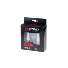 Светодиодная лампа цоколь W21W-7440 Optima Premium, CREE*10, 5100K, 50W, 12V, (W3X16d), 1 лампа