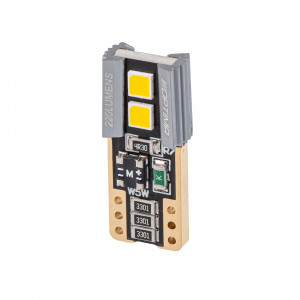 Светодиодные лампы W5W (T10) Optima Premium 220Lm, LG Chip, YELLOW, SPECIAL CAN, 1,25W, 2800K