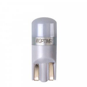 Светодиодная лампа W5W (T10) Optima Premium 80Lm, LG Chip, 0,84W, White, 12V, (W2.1X9.5D), комплект 2 шт.